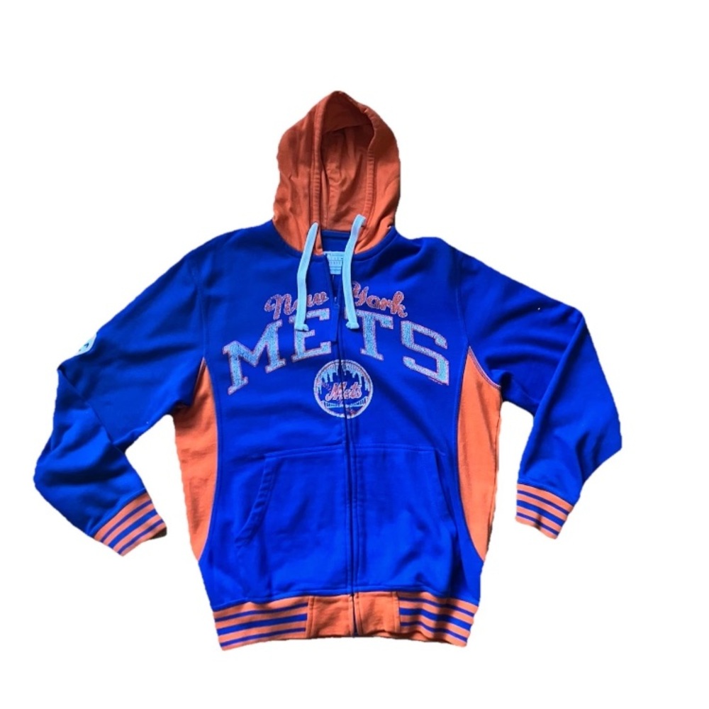Vintage GIII Sports By Carl Banks Mets Hooded Sweatshirt, Men’s Size M
